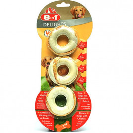 8in1 Delights Meaty Chewy Rings | Düğümlü Köpek Çiğneme Kemiği 8in1 Delights Meaty Chewy Rings | Düğümlü Köpek Çiğneme Kemiği