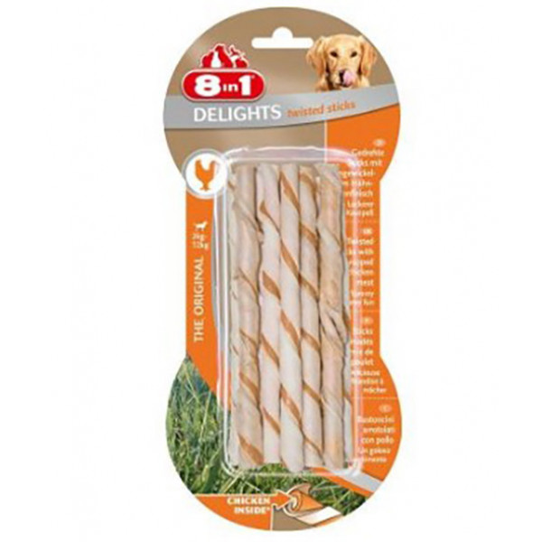 8in1 Delights Twisted Sticks | Burgu Köpek Ödül Maması