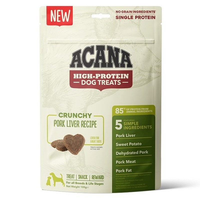 Acana 100 Gr Crunchy Yüksek Proteinli Domuz Etli Ödül | Köpek Atıştırmalık Ödül Maması Acana 100 Gr Crunchy Yüksek Proteinli Domuz Etli Ödül | Köpek Atıştırmalık Ödül Maması