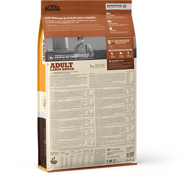 Acana 11,4 Kg Heritage Adult Large Breed | Yetişkin Köpek Kuru Maması