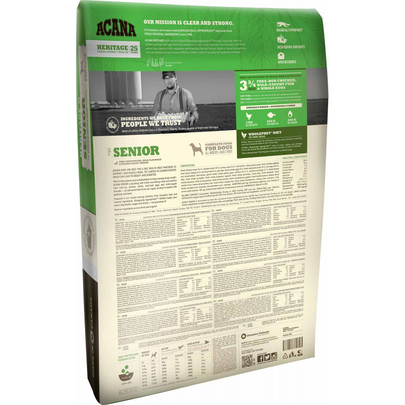 Acana 2 Kg Heritage Senior Dog | Yaşlı Köpek Kuru Maması