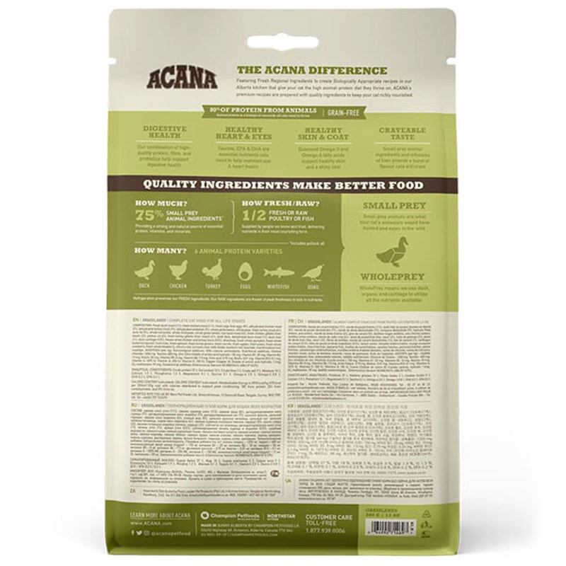 Acana 340 Gr Grasslands (Yeni Tarif) | Yavru Kedi Kuru Maması