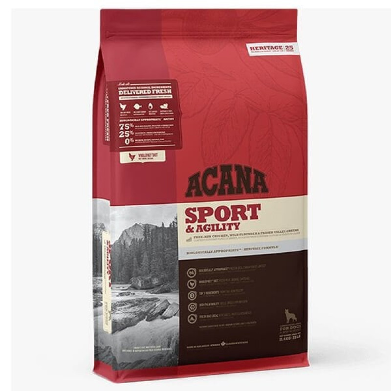 Acana Sport & Agility Recipe 11.4 Kg | Tahılsız Köpek Kuru Maması Acana Sport & Agility Recipe 11.4 Kg | Tahılsız Köpek Kuru Maması