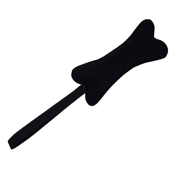 Actirex 10x30 Cm Sade Kemik Şeklinde Isırma Yastığı Siyah | Köpek Eğitmen Malzemesi