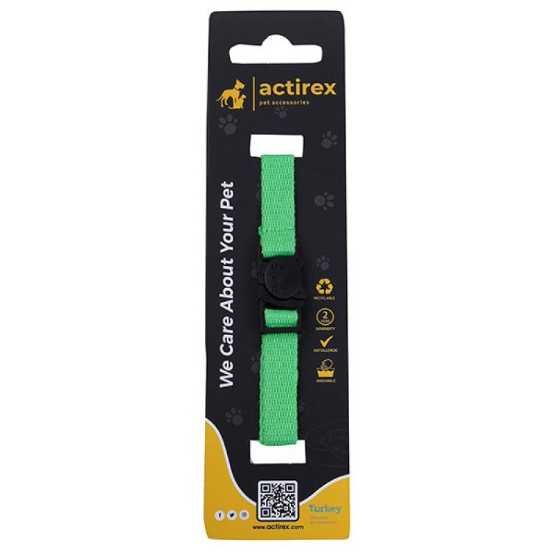 Actirex 1x30 Cm Neon Boyun Tasması Yeşil | Kedi Boyun Tasması Actirex 1x30 Cm Neon Boyun Tasması Yeşil | Kedi Boyun Tasması