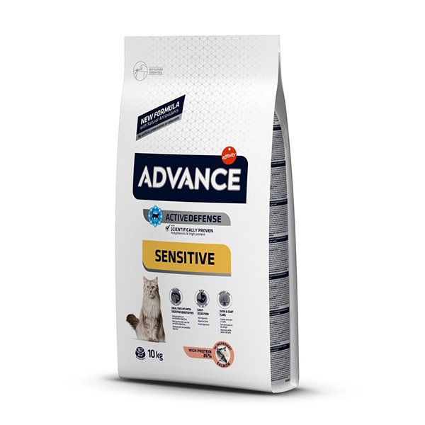 Advance 10 Kg Sensitive Kısırlaştırılmış Somonlu Yetişkin | Somonlu Kedi Kuru Maması