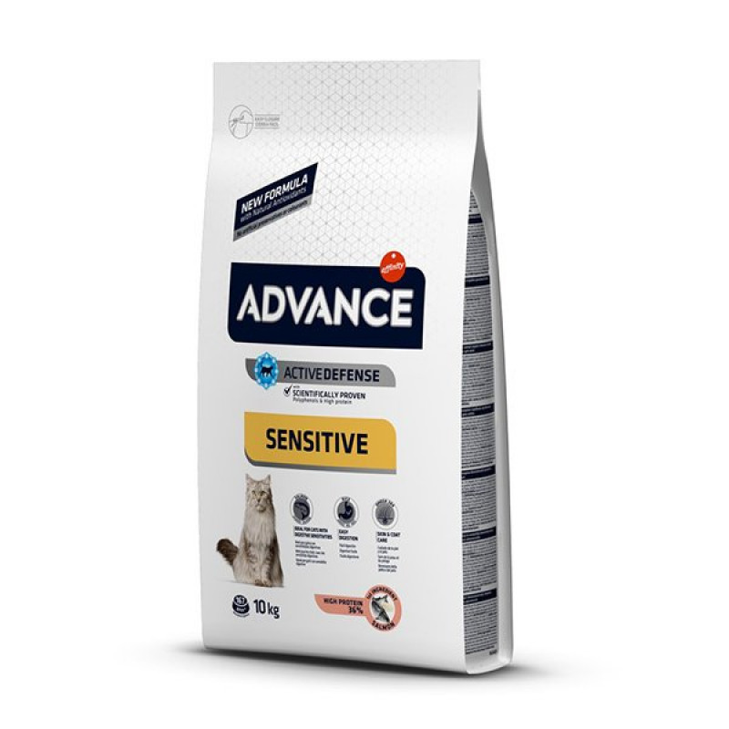 Advance 10 Kg Sensitive Kısırlaştırılmış Somonlu Yetişkin | Somonlu Kedi Kuru Maması Advance 10 Kg Sensitive Kısırlaştırılmış Somonlu Yetişkin | Somonlu Kedi Kuru Maması