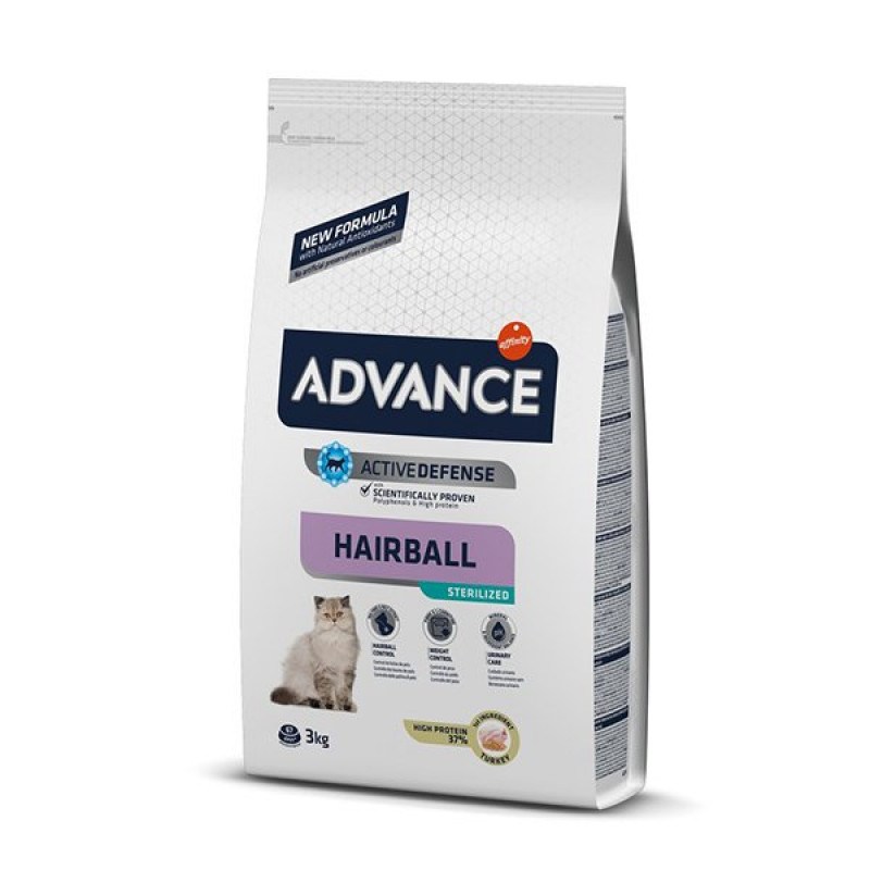 Advance 3 Kg Hairball Tüy Yumağı Önleyen Hindili Kısırlaştırılmış Yetişkin | Kısırlaştırılmış Kedi Maması Advance 3 Kg Hairball Tüy Yumağı Önleyen Hindili Kısırlaştırılmış Yetişkin | Kısırlaştırılmış Kedi Maması