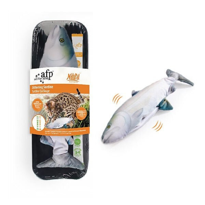 Afp Hareketli Sardalya | Kedi Zeka Oyuncağı Afp Hareketli Sardalya | Kedi Zeka Oyuncağı