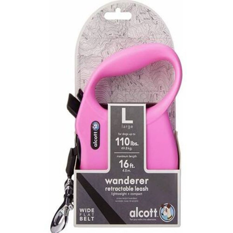 Alcott 5M Wanderer Otomatik Şerit Gezdirme Tasması (L) Pembe | Köpek Gezdirme Tasması Alcott 5M Wanderer Otomatik Şerit Gezdirme Tasması (L) Pembe | Köpek Gezdirme Tasması