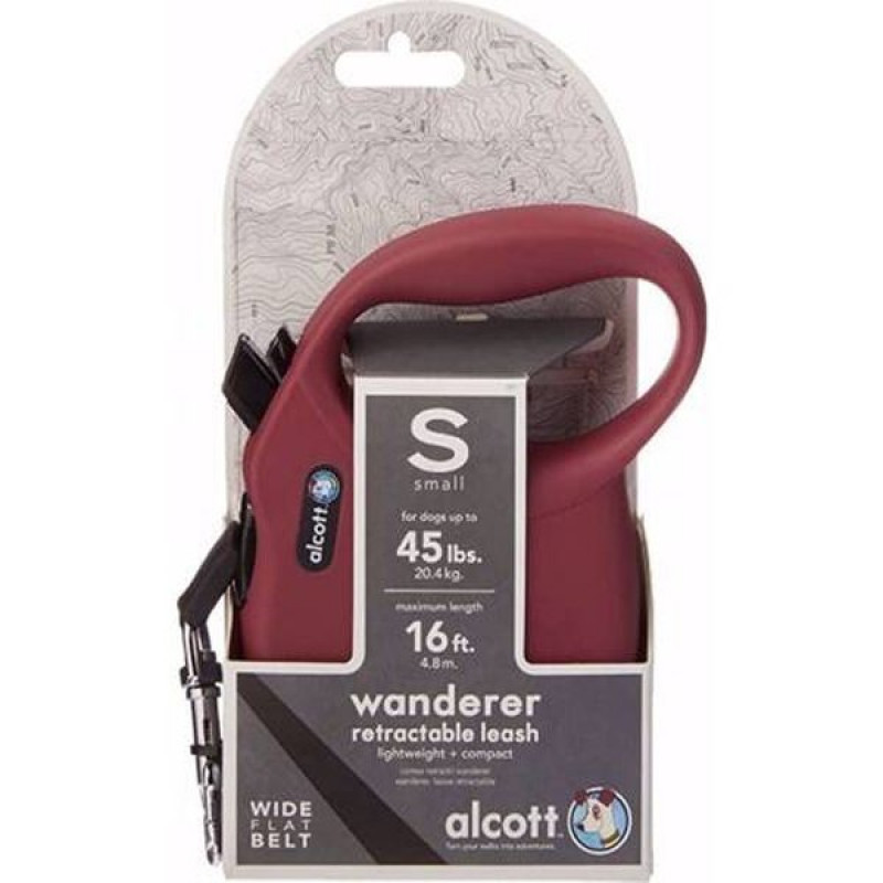 Alcott 5M Wanderer Otomatik Şerit Gezdirme Tasması (S) Kırmızı | Köpek Gezdirme Tasması Alcott 5M Wanderer Otomatik Şerit Gezdirme Tasması (S) Kırmızı | Köpek Gezdirme Tasması