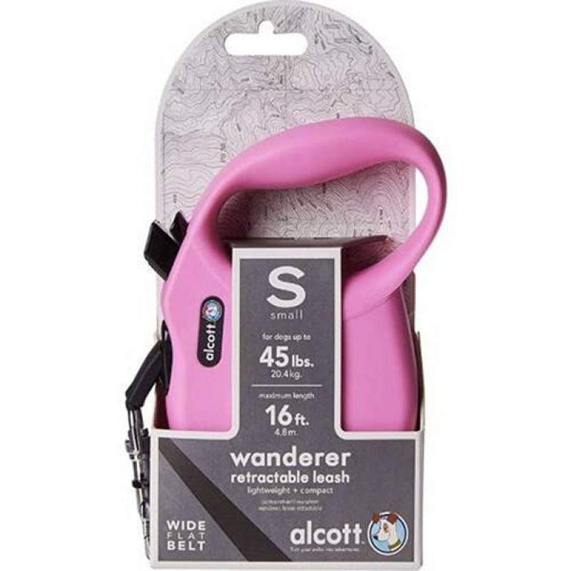 Alcott 5M Wanderer Otomatik Şerit Gezdirme Tasması (S) Pembe | Köpek Gezdirme Tasması Alcott 5M Wanderer Otomatik Şerit Gezdirme Tasması (S) Pembe | Köpek Gezdirme Tasması