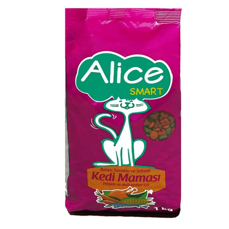 Alice 15 Kg Smart Tavuklu Sebzeli Yetişkin | Yetişkin Kuru Kedi Maması Alice 15 Kg Smart Tavuklu Sebzeli Yetişkin | Yetişkin Kuru Kedi Maması
