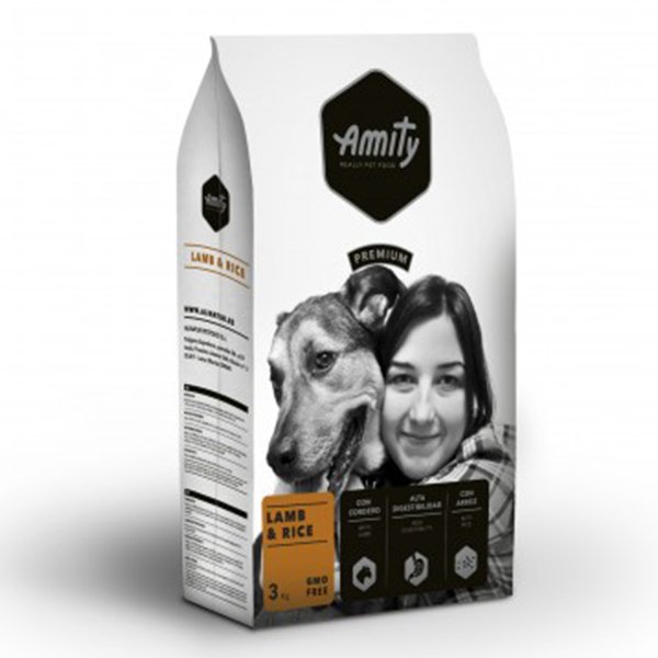 Amity 3 Kg Premium Kuzu ve Pirinçli Yetişkin | Yetişkin Köpek Kuru Maması