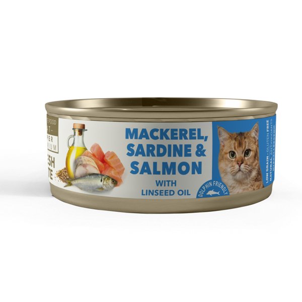 Amity 80 Gr Süper Premium Uskumru Somon Sardalya Ve Keten Tohum Yağlı Besleyici Yetişkin | Yetişkin Kedi Maması