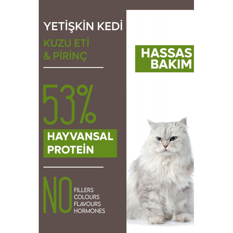 Animal World 1.5 Kg Kuzu Etli Yetişkin Kedi Maması
