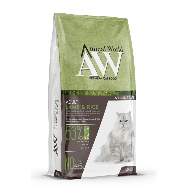 Animal World 1.5 Kg Kuzu Etli Yetişkin Kedi Maması Animal World 1.5 Kg Kuzu Etli Yetişkin Kedi Maması