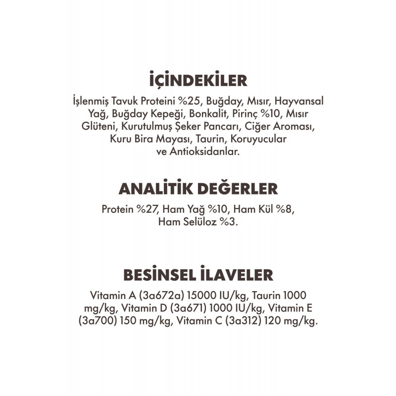 Animal World 15 Kg Premium Tüy Yumağı Önleyici Tavuklu Yetişkin | Yetişkin Kuru Kedi Maması