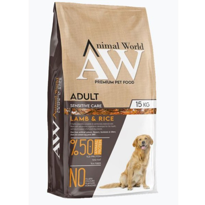 Animal World 15 Kg Adult Kuzu Etli Pirinçli Yetişkin | Yetişkin Köpek Kuru Maması Animal World 15 Kg Adult Kuzu Etli Pirinçli Yetişkin | Yetişkin Köpek Kuru Maması