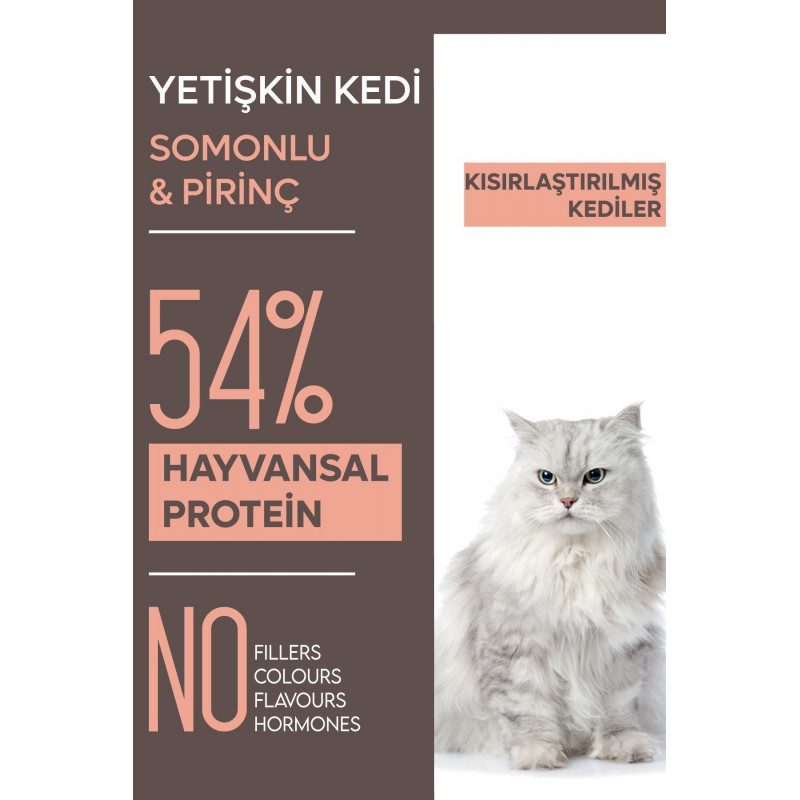 Animal World Sterilised Somonlu Kısırlaştırılmış 1.5 Kg Kedi Maması Animal World Sterilised Somonlu Kısırlaştırılmış 1.5 Kg Kedi Maması