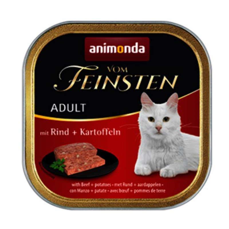 Animonda 100 Gr Vom Feinsten Adult Sığır Etli + Patatesli | Sığır Etli Yaş Kedi Maması