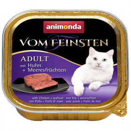 Animonda 100 Gr Vom Feinsten Adult Tavuklu + Deniz Mahsüllü | Yetişkin Kedi Maması