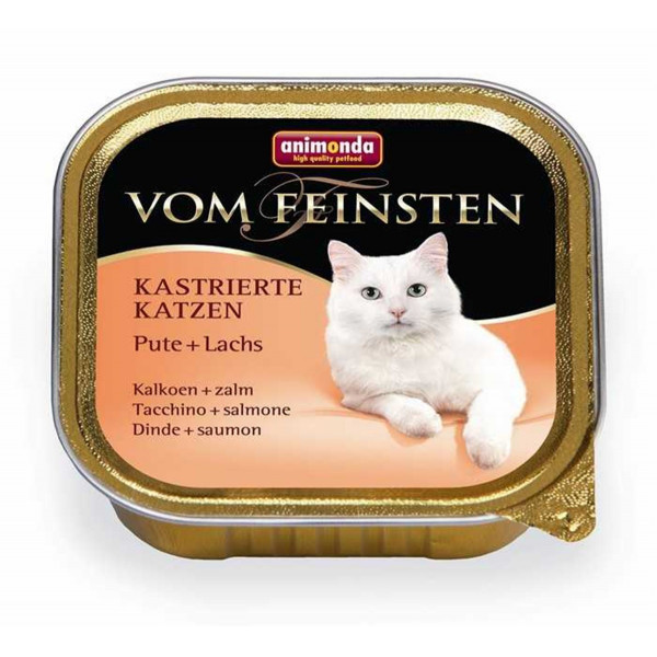 Animonda 100 Gr Vom Feinsten Kısırlaştırılmış Kedi Hindi + Somon | Yaşlı Kedi Maması