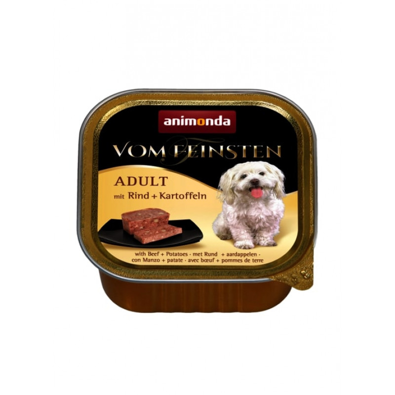 Animonda 150 Gr Vom Feinsten Adult Sığır Etli & Patatesli | Yetişkin Köpek Konserve Maması