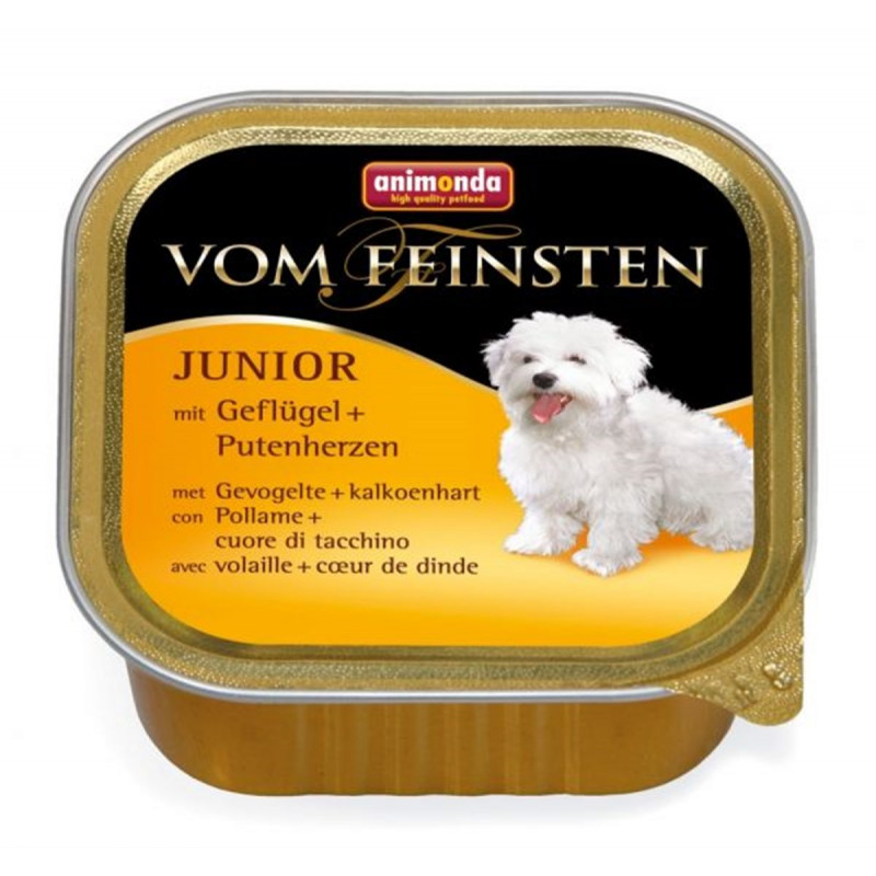 Animonda 150 Gr Vom Feinsten Junior Kümes Hayvanlı + Hindi Yürekli | Tavru Köpek Konservesi Animonda 150 Gr Vom Feinsten Junior Kümes Hayvanlı + Hindi Yürekli | Tavru Köpek Konservesi