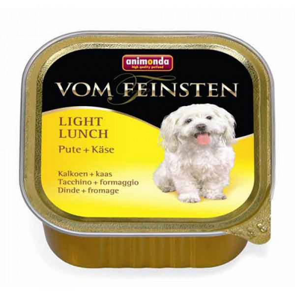 Animonda 150 Gr Vom Feinsten Light Lunch Hindili + Peynirli | Yetişkin Köpek Konserve Maması