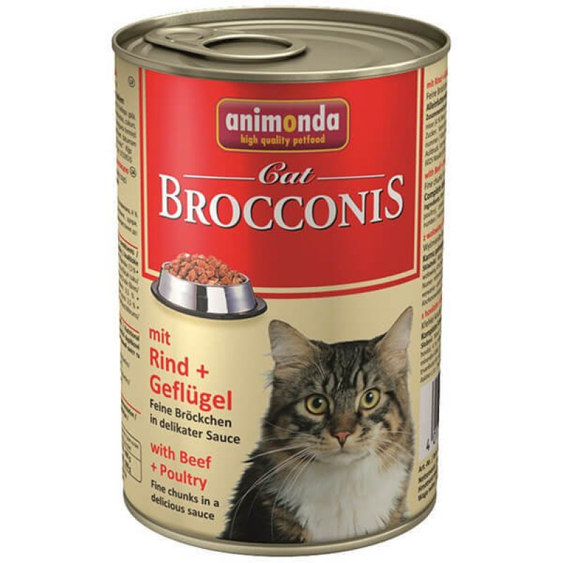 Animonda 400 Gr Broconnis Sığır Etli & Kümes Hayvanlı | Sığır Etli Yaş Kedi Maması
