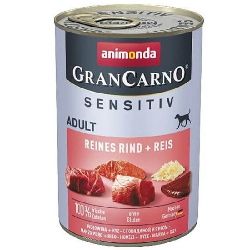 Animonda 400 Gr Gran Carno Sensitive Sığır+Pirinç Animonda 400 Gr Gran Carno Sensitive Sığır+Pirinç