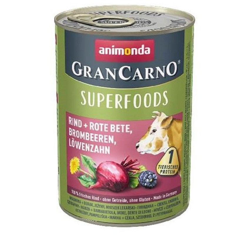 Animonda 400 Gr Gran Carno Superfood Sığır+Pancar, Böğürtlen, Karahindiba | Yetişkin Kedi Maması Animonda 400 Gr Gran Carno Superfood Sığır+Pancar, Böğürtlen, Karahindiba | Yetişkin Kedi Maması