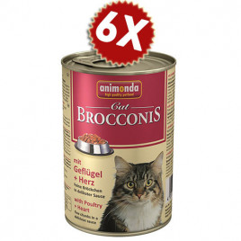 6 Adet Brocconis Kümes Hayvanlı & Yürekli 400 Gr | Yetişkin Kedi Maması 6 Adet Brocconis Kümes Hayvanlı & Yürekli 400 Gr | Yetişkin Kedi Maması