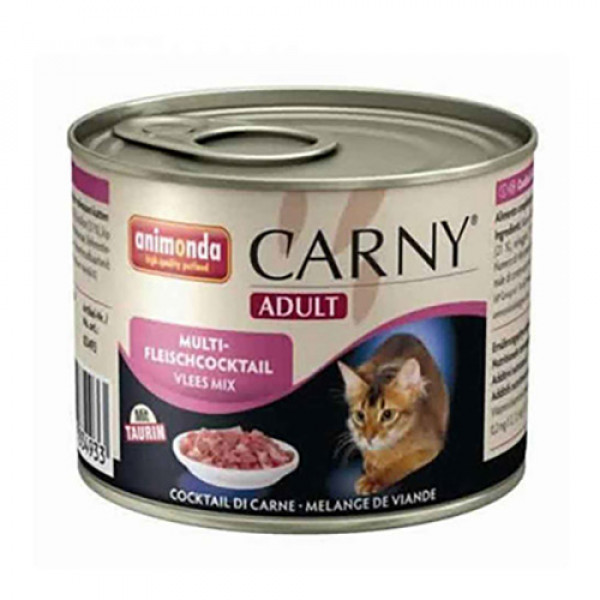 Animonda 6 Adet Carny Adult Multi Meat Coctail 200 Gr | Yetişkin Kedi Maması