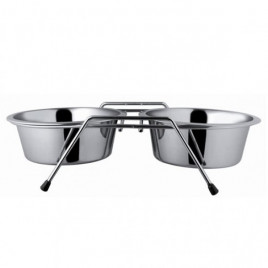 21 Cm Çelik Ayaklı İkili Metal Mama Kabı | İkili Mama Ve Su Kabı 21 Cm Çelik Ayaklı İkili Metal Mama Kabı | İkili Mama Ve Su Kabı