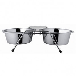 25 Cm Çelik Ayaklı İkili Metal Mama Kabı | Metal Mama Ve Su Kabı 25 Cm Çelik Ayaklı İkili Metal Mama Kabı | Metal Mama Ve Su Kabı