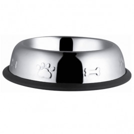 Asbe 32 Oz 18 Cm Çelik Mama Kabı Oval Desenli | Metal Mama Ve Su Kabı Asbe 32 Oz 18 Cm Çelik Mama Kabı Oval Desenli | Metal Mama Ve Su Kabı