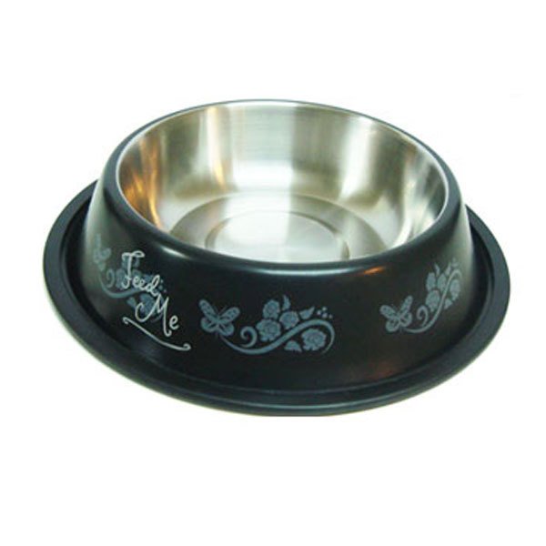 Ankur Asrpp 96 Oz 25 Cm Renkli Çelik Figürlü Mama Kabı | Metal Mama Ve Su Kabı