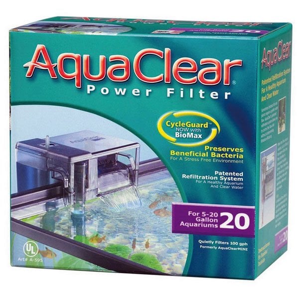 Aqua Clear 378 Lt/h Mini Askı Filtre | Akvaryum Filtre Malzemesi