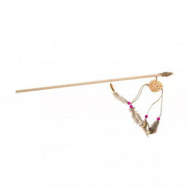 50 Cm Tüylü Ahşap Olta | Kedi Oltası 50 Cm Tüylü Ahşap Olta | Kedi Oltası