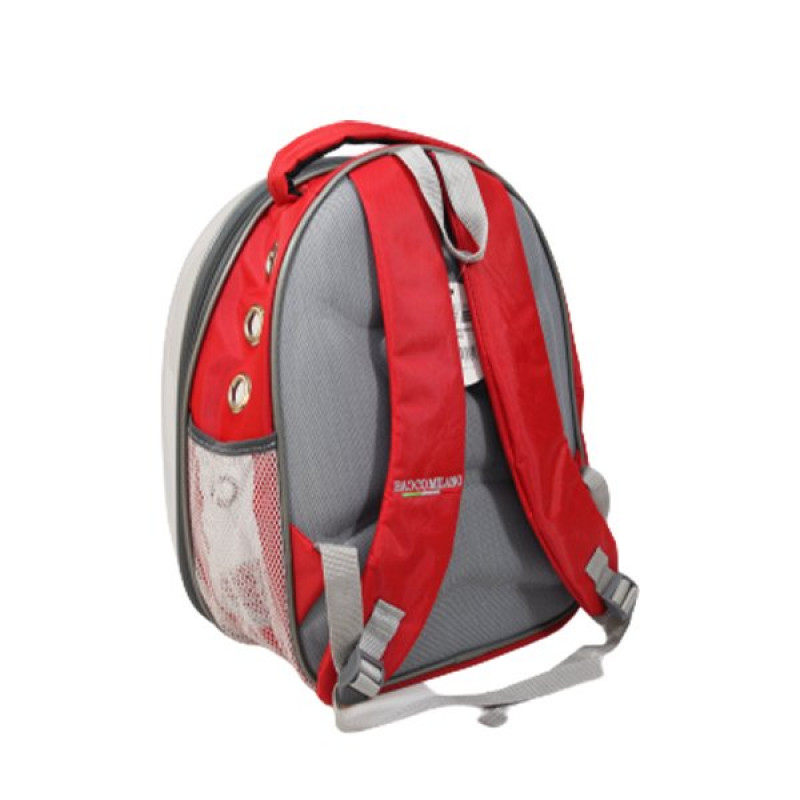 Bacco Milano Astronot Taşıma Çantası Kırmızı | Kedi Taşıma Çantası