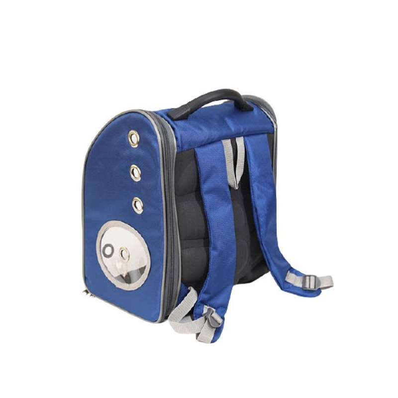 Bacco Milano Kedi ve Köpek Sırt Taşıma Çantası Mavi | Kedi Taşıma Çantası