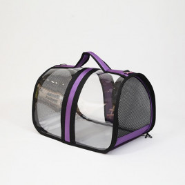 Milano Şeffaf Taşıma Çantası Mor | Köpek Taşıma Çantası Ve Kafes Milano Şeffaf Taşıma Çantası Mor | Köpek Taşıma Çantası Ve Kafes