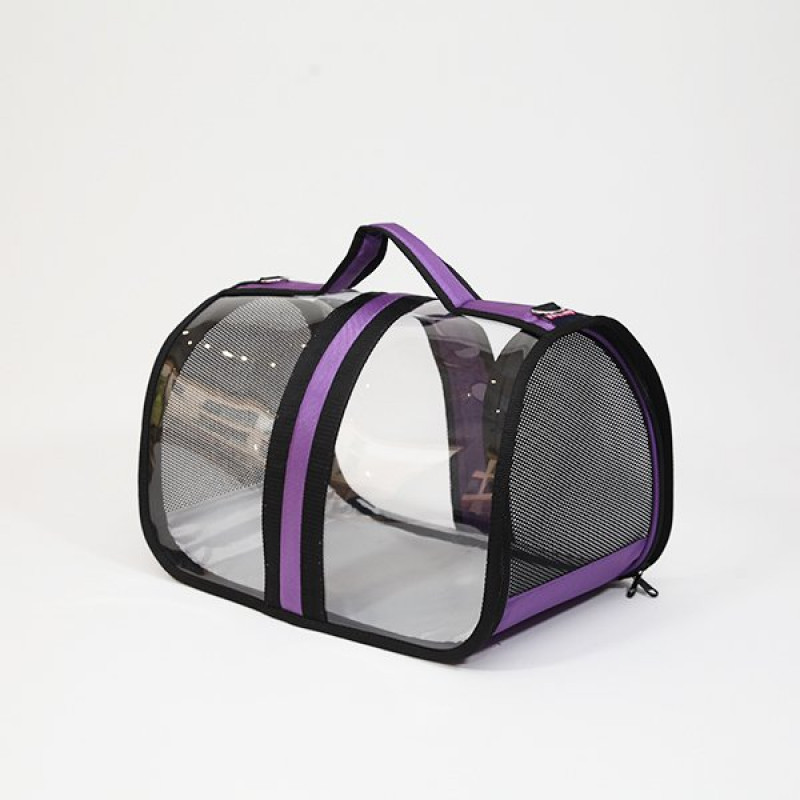 Bacco Milano Şeffaf Taşıma Çantası Mor | Köpek Taşıma Çantası Ve Kafes Bacco Milano Şeffaf Taşıma Çantası Mor | Köpek Taşıma Çantası Ve Kafes