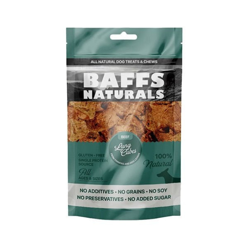 Baffs Naturals 100 Gr Lung Cubes Biftek | Köpek Atıştırmalık Ödül Maması Baffs Naturals 100 Gr Lung Cubes Biftek | Köpek Atıştırmalık Ödül Maması