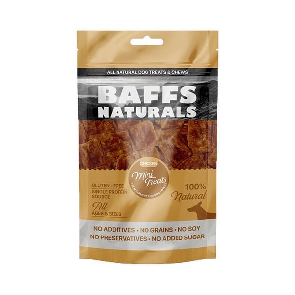 Baffs Naturals 100 Gr Mini Treats Tavuk | Köpek Atıştırmalık Ödül Maması