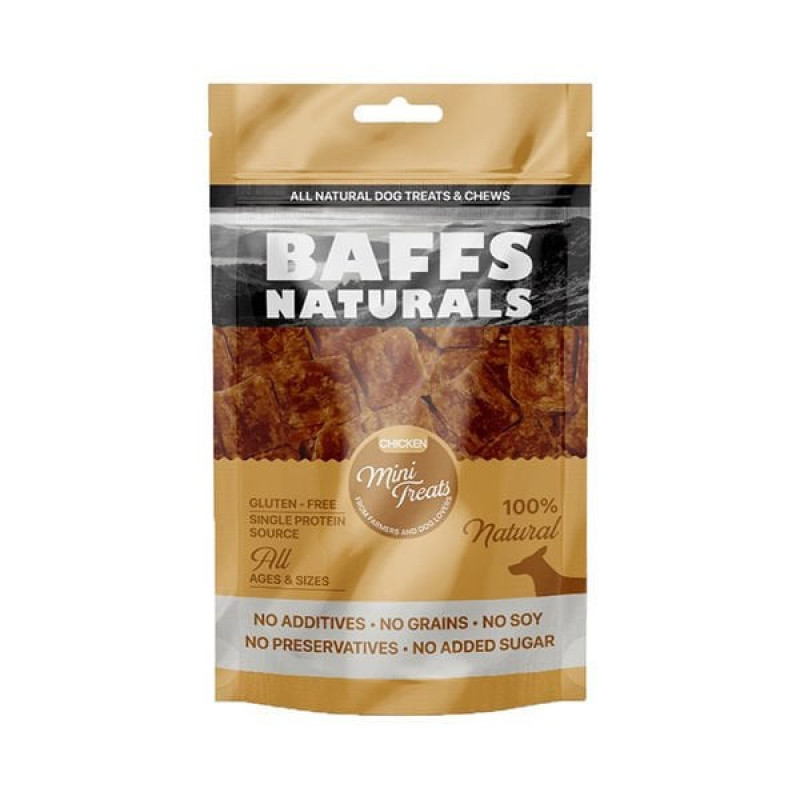 Baffs Naturals 100 Gr Mini Treats Tavuk | Köpek Atıştırmalık Ödül Maması Baffs Naturals 100 Gr Mini Treats Tavuk | Köpek Atıştırmalık Ödül Maması