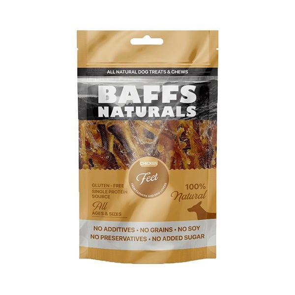 Baffs Naturals 100 Gr Tavuk Ayak | Köpek Atıştırmalık Ödül Maması