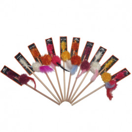 1 Adet Püsküllü Tüylü Kedi Oltası | Kedi Oltası 1 Adet Püsküllü Tüylü Kedi Oltası | Kedi Oltası